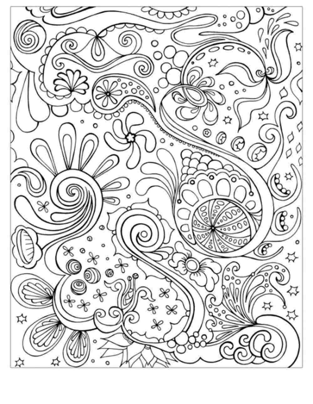 Abstract Coloring Pages For Adults - Coloring Home