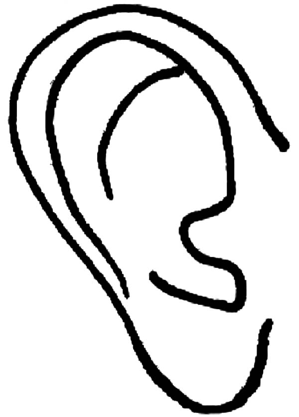 My Listening Ear Coloring Page Coloring Pages