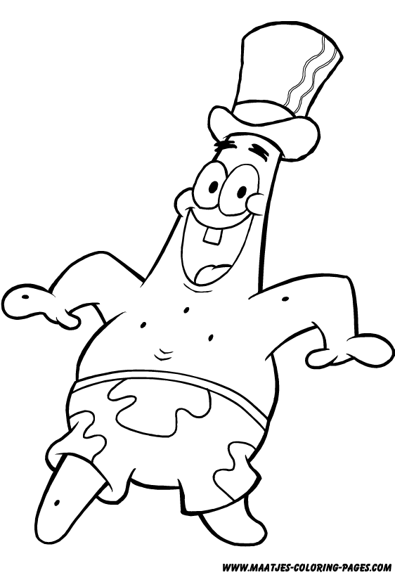 Patrick Star Coloring Page | Cooloring.com