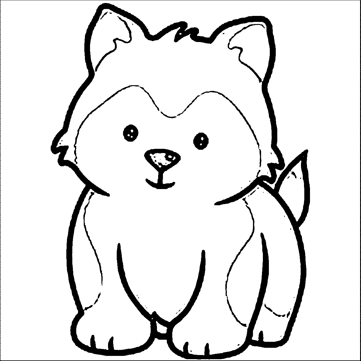 Siberian Husky Coloring Pages Coloring Home