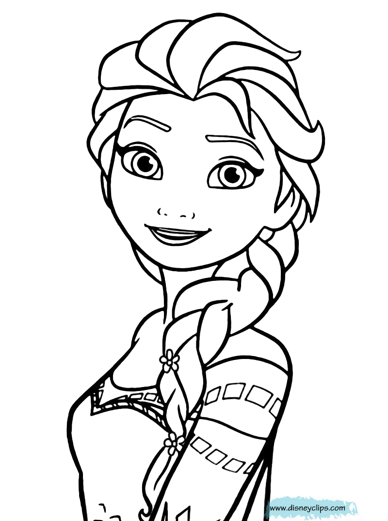 Coloring Pages : Princess Elsa Coloring Pages For Kids ...