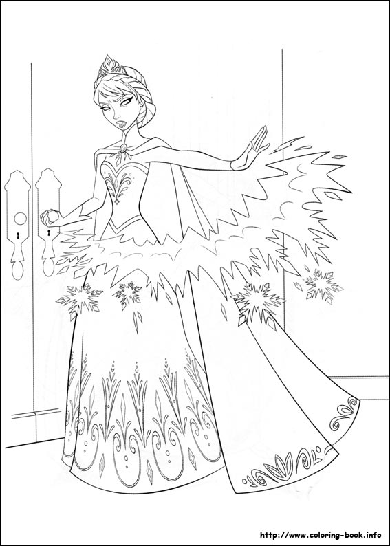 Frozen coloring pages on Coloring-Book.info