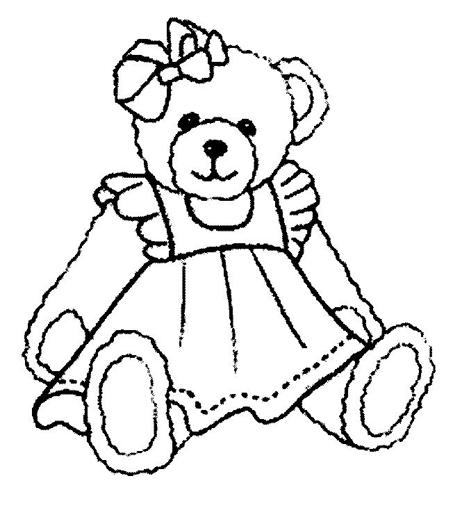 Cute Teddy Bear Coloring Pages - Coloring Home