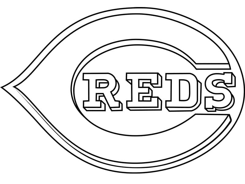 Cincinnati Reds Logo Coloring Page - Free Printable Coloring Pages for Kids