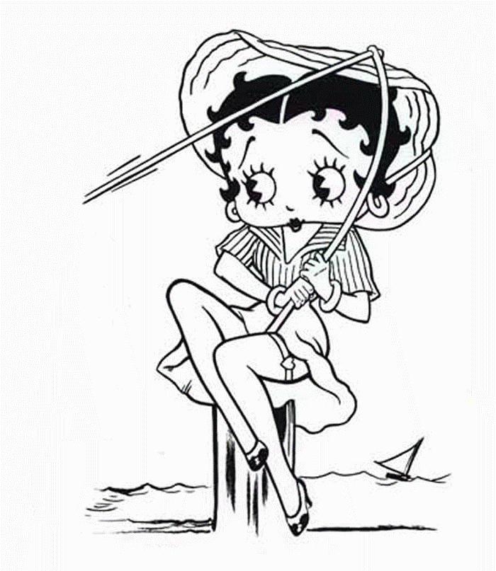 Betty Boop Fish Coloring Pages Coloring Pages For Kids #cEN ...