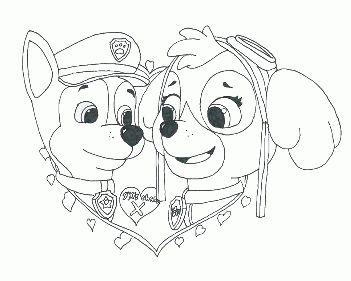Paw Patrol Coloring Pages Birthday Printable Coloring Home