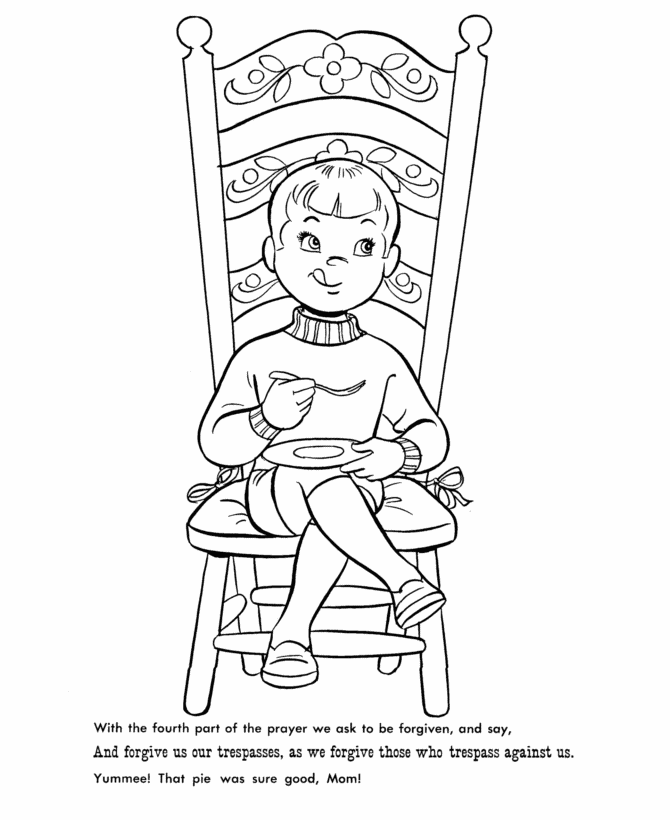 Bible-Printables: Lord's Prayer Coloring Pages - The Lords Prayer ...
