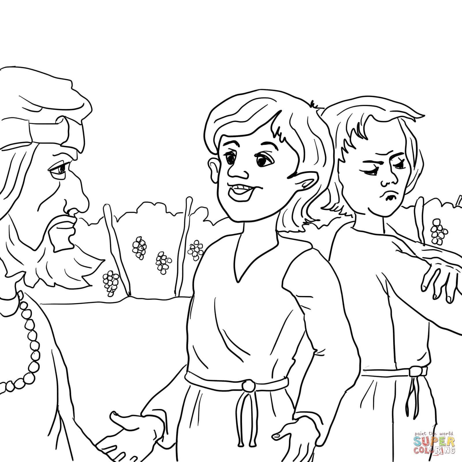 Prodigal Son Coloring Pages Preschool Coloring Home