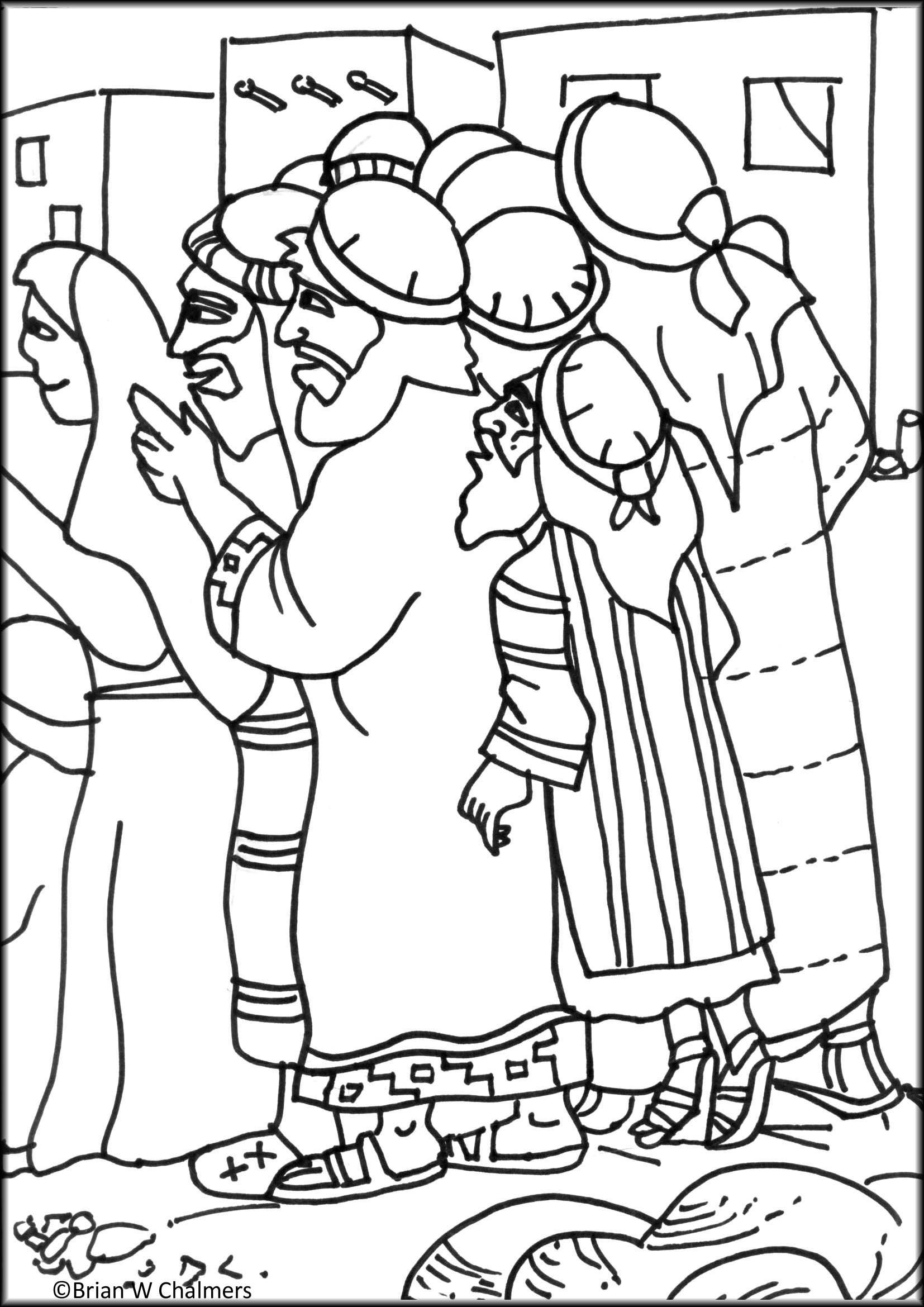 Zacchaeus Coloring Page Kids Coloring Home
