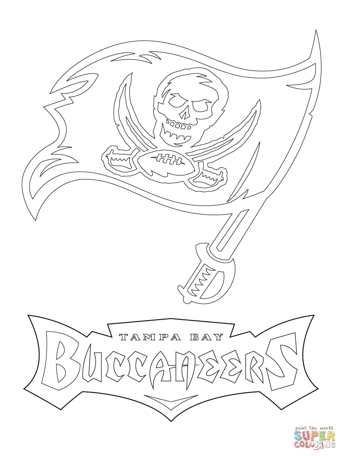 Tampa Bay Buccaneers Logo coloring page | Free Printable Coloring ...
