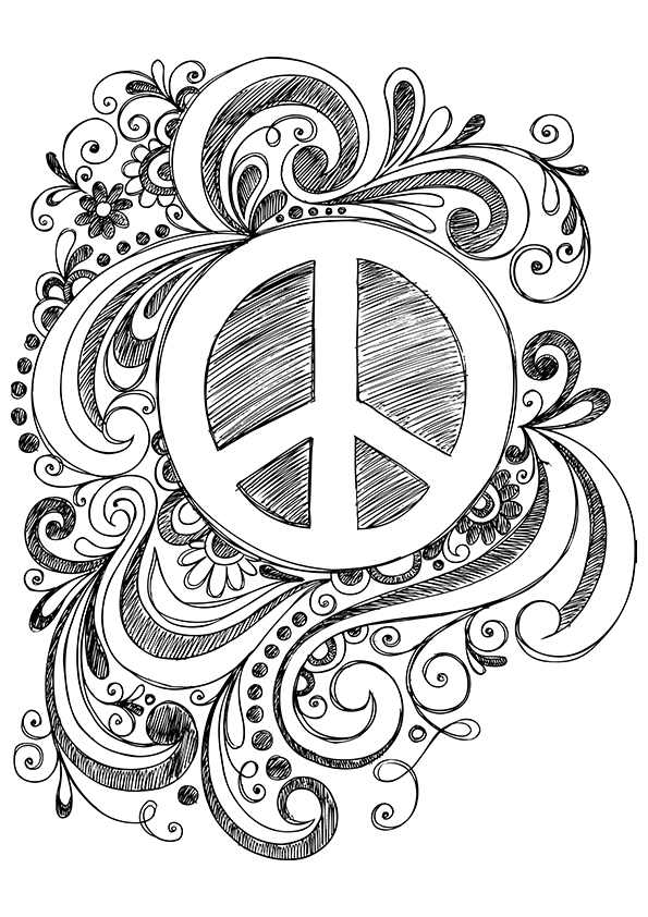 World Peace Coloring Pages - Coloring Home