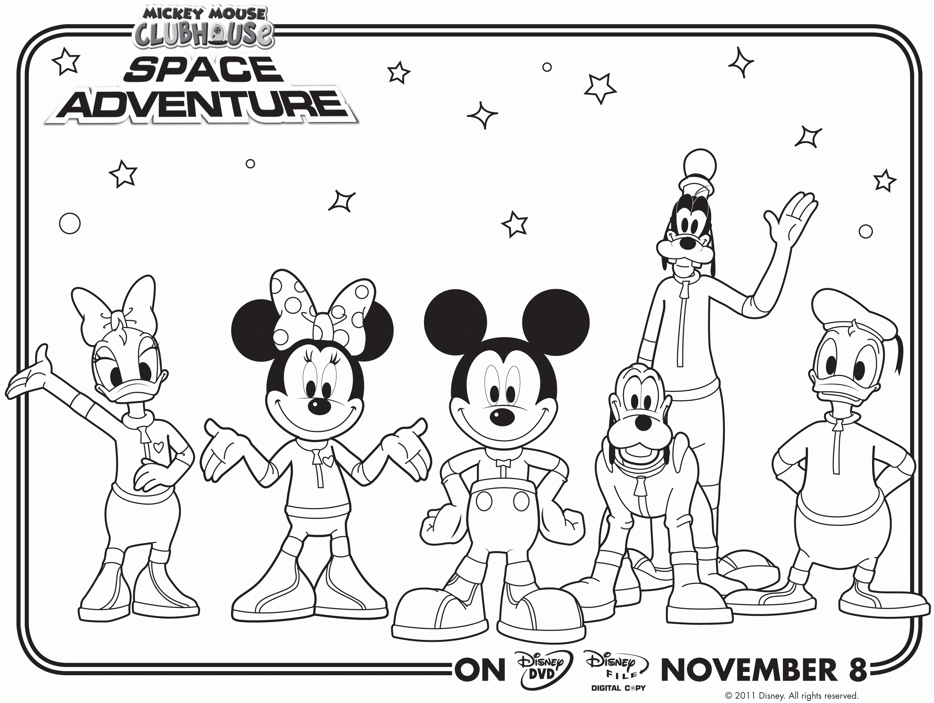 Mickey Mouse Train Coloring Page - Coloring Home