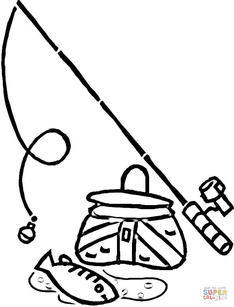 Dad and son fishing coloring page | Free Printable Coloring Pages
