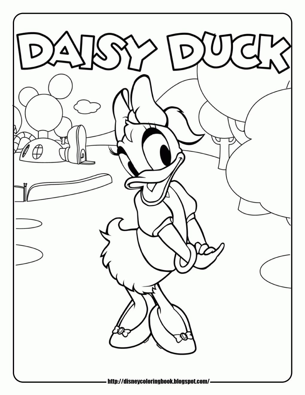 Mickey Mouse Clubhouse Coloring Pages 4 Free Printable Coloring Pages