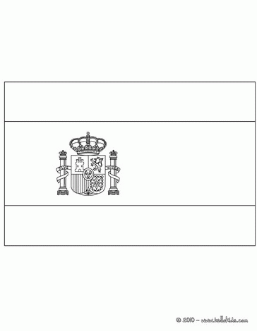 Flag Of Spain Coloring Page - Coloring Pages for Kids and for Adults