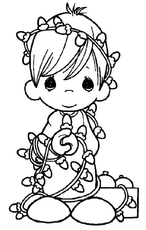 Precious Moments Coloring Pages Christmas Coloring Home