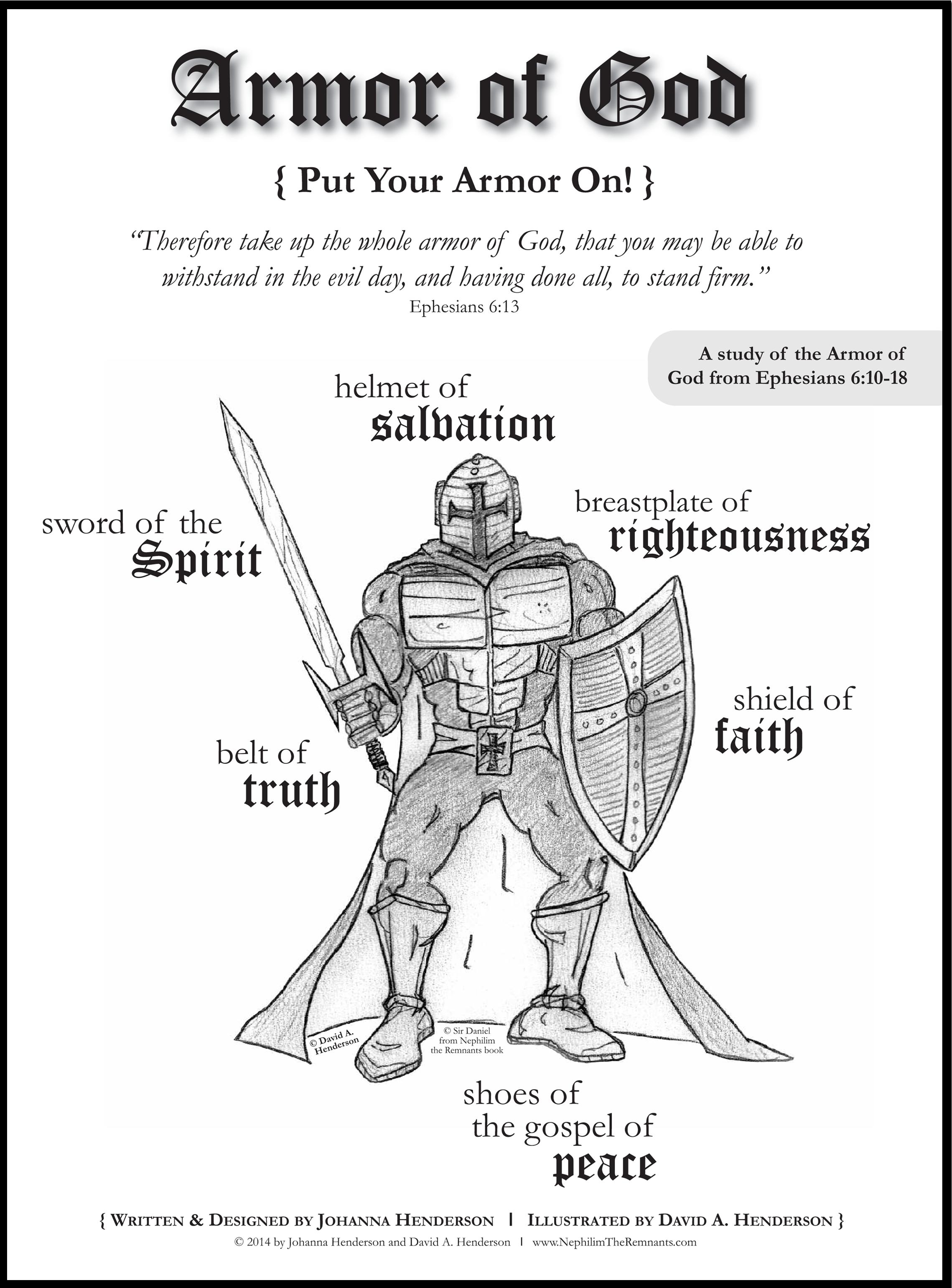 Free Printable Armor Of God Coloring Pages