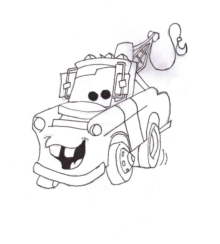 Tow Mater Coloring Pages Free Coloring Home