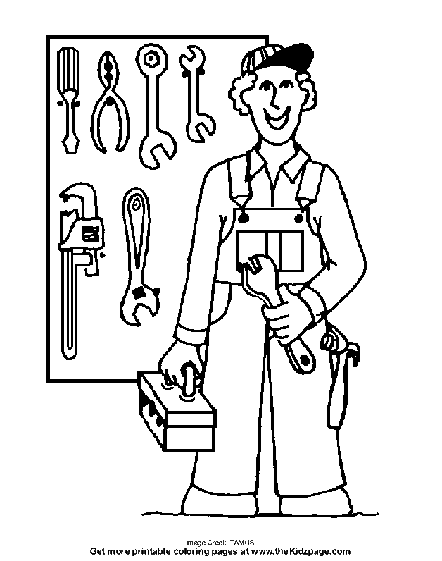 Coloring Pages Of Tools - Coloring Home