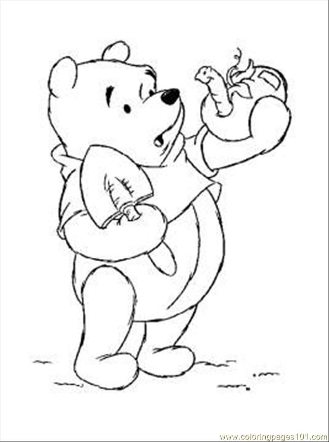 Coloring Pages Apple Worm Page Food Fruits Apples Worms
