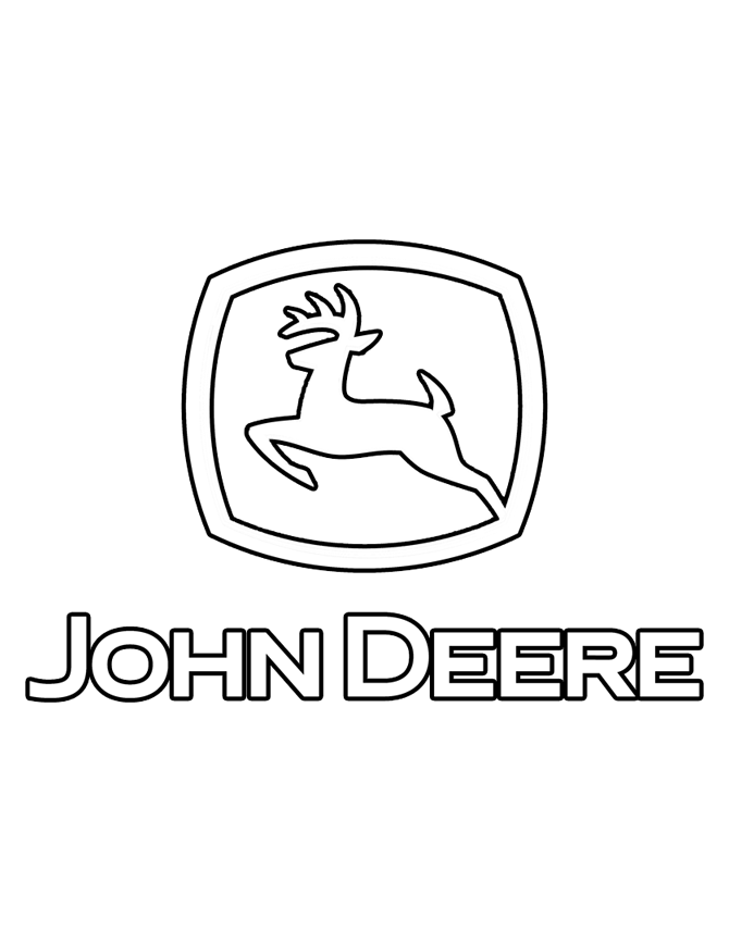 john deere coloring, a Coloriage