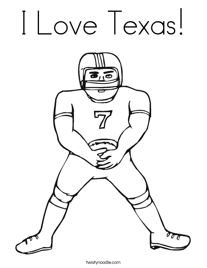 University Of Texas Football Coloring Pages