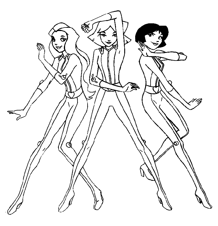 Totally Spies! Coloring Pages