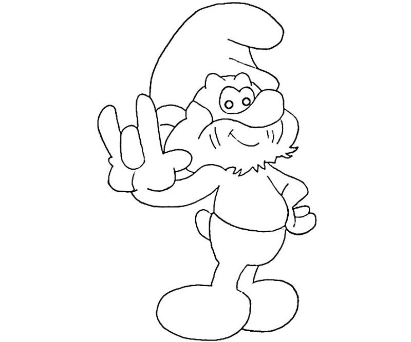 Papa Smurf 14 Coloring | HelloColoring.com | Coloring Pages