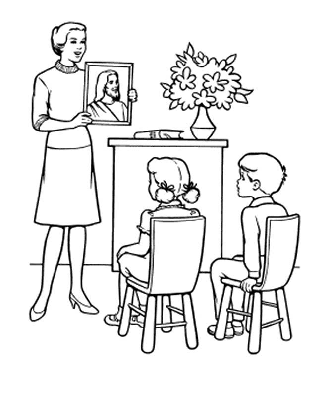 Teacher Coloring Pages For Kids Coloring Home
