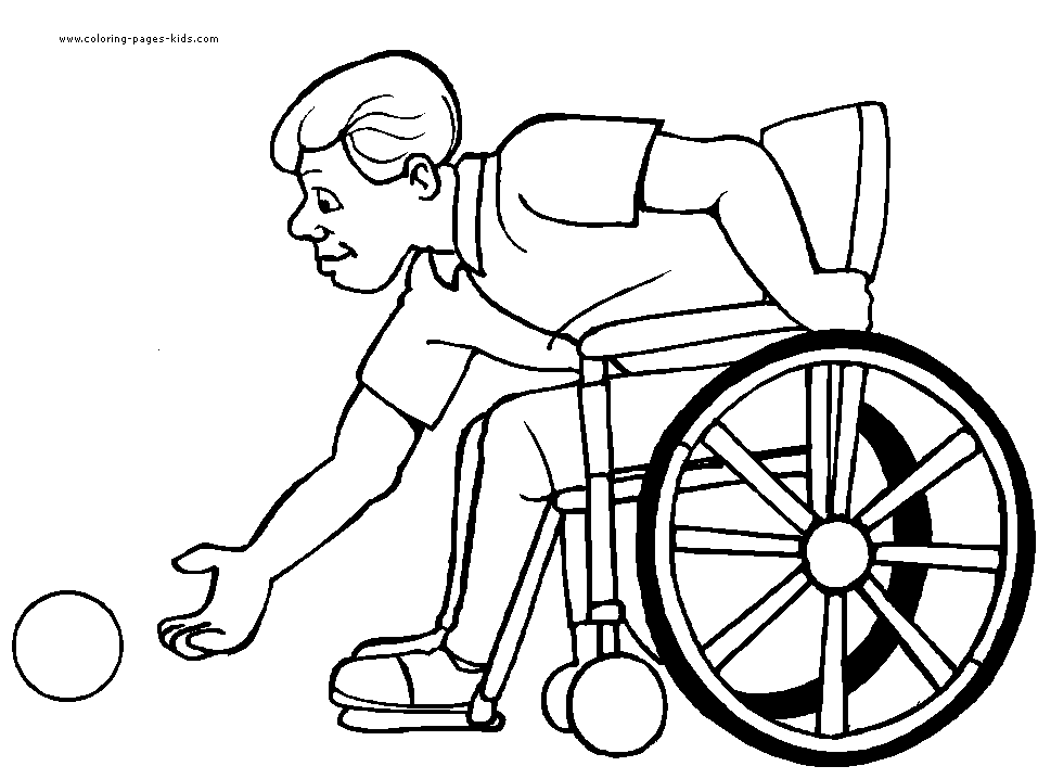 Athletes with Disabilities color page - Coloring pages for kids!