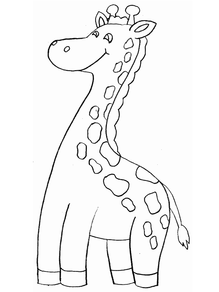 Printable Giraffe Animals Coloring Pages - Coloringpagebook.com