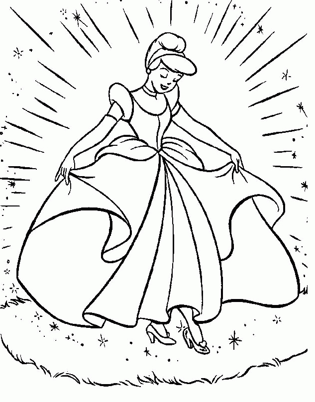 Cinderella Princess Coloring Pages Home Beautiful Movie