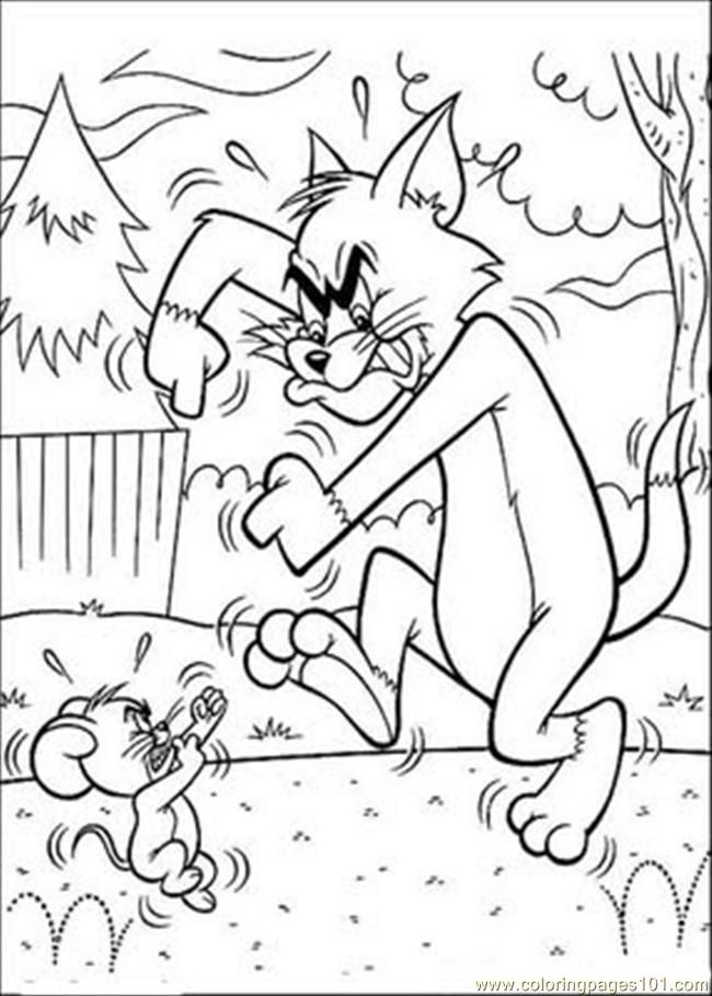 Coloring Pages Tom Jerry 15 (Cartoons > Tom and Jerry) - free 