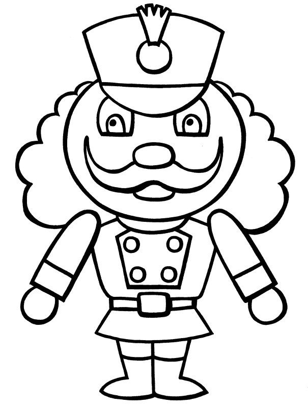 Nutcracker Christmas Coloring Pages Printable