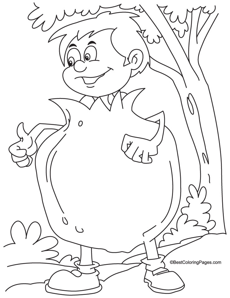 Cartoon pomegranate coloring page | Download Free Cartoon pomegranate  coloring page for kids | Best Coloring Pages