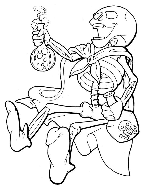 Printable Skeleton Coloring Pages Coloring Home