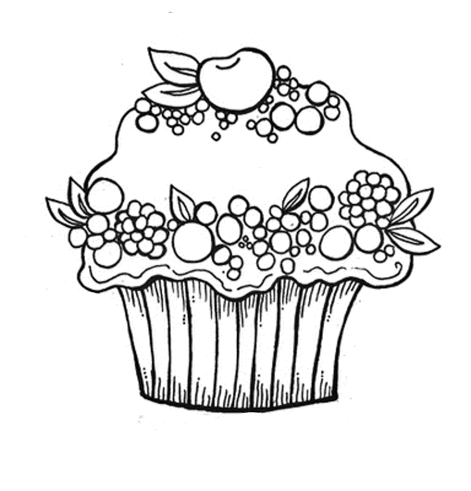 Free Cupcake Coloring Pages - Coloring Home