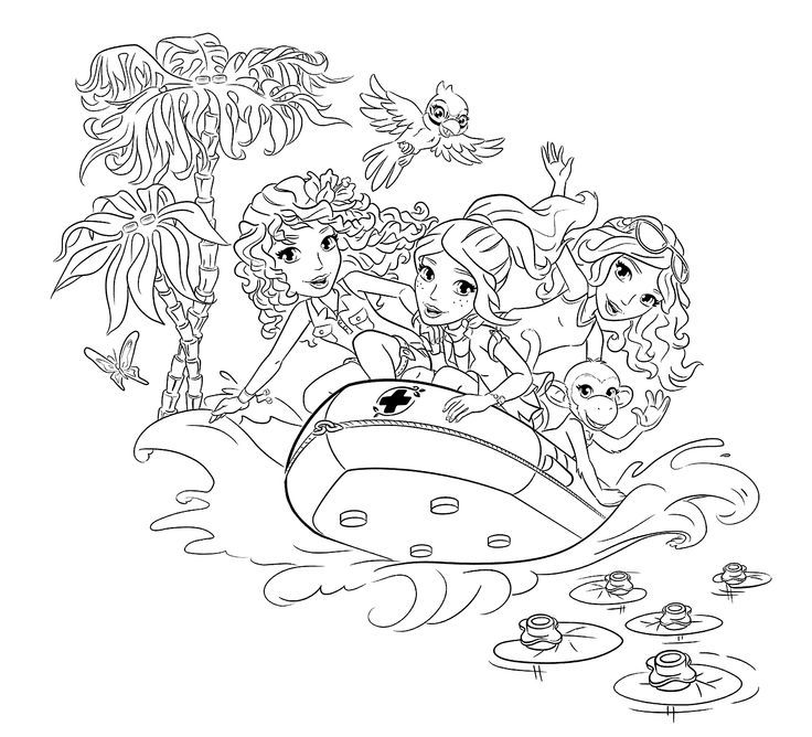 Lego Friends Coloring Pages - Coloring Home
