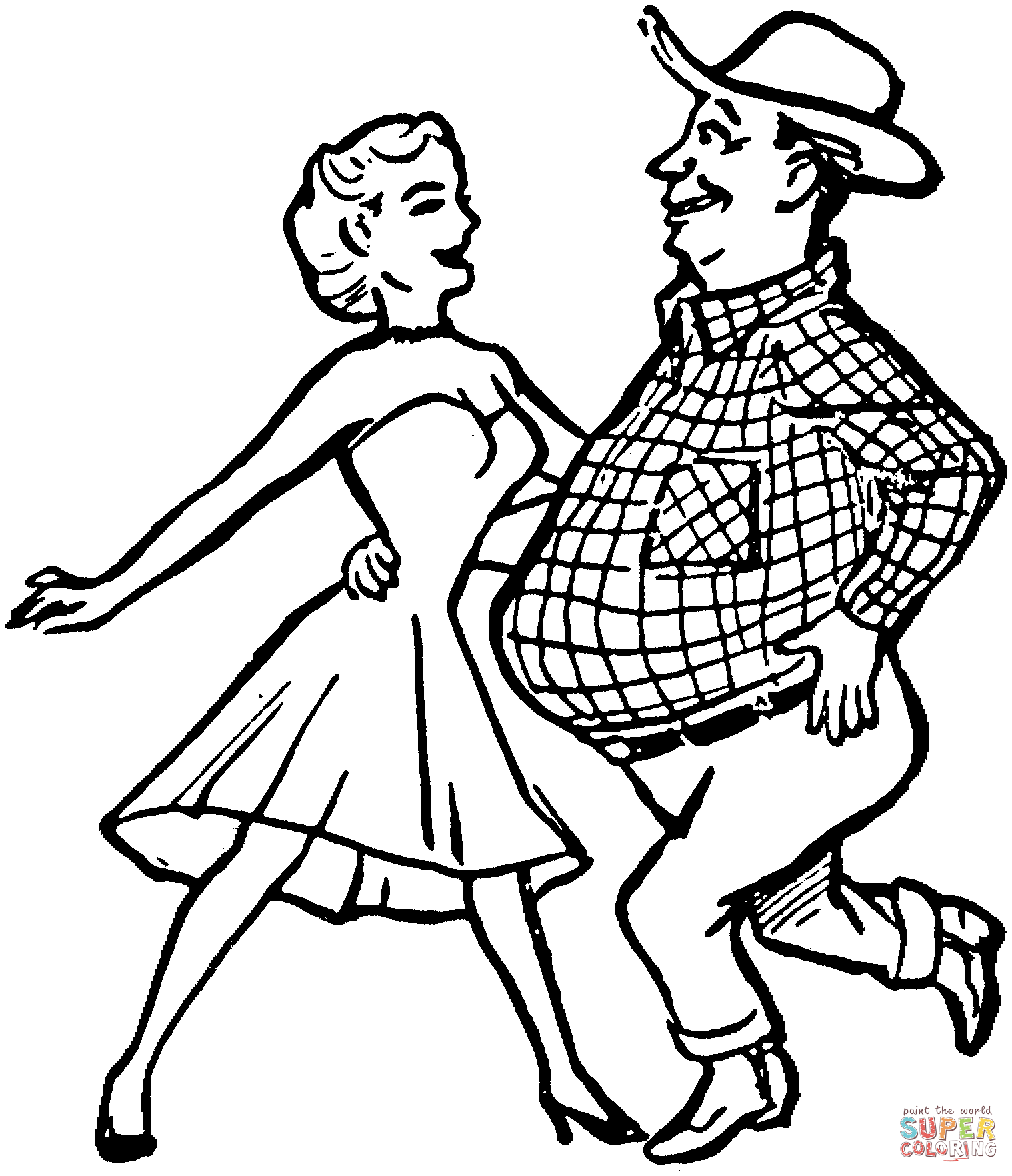 dance coloring pages jazz - photo #9