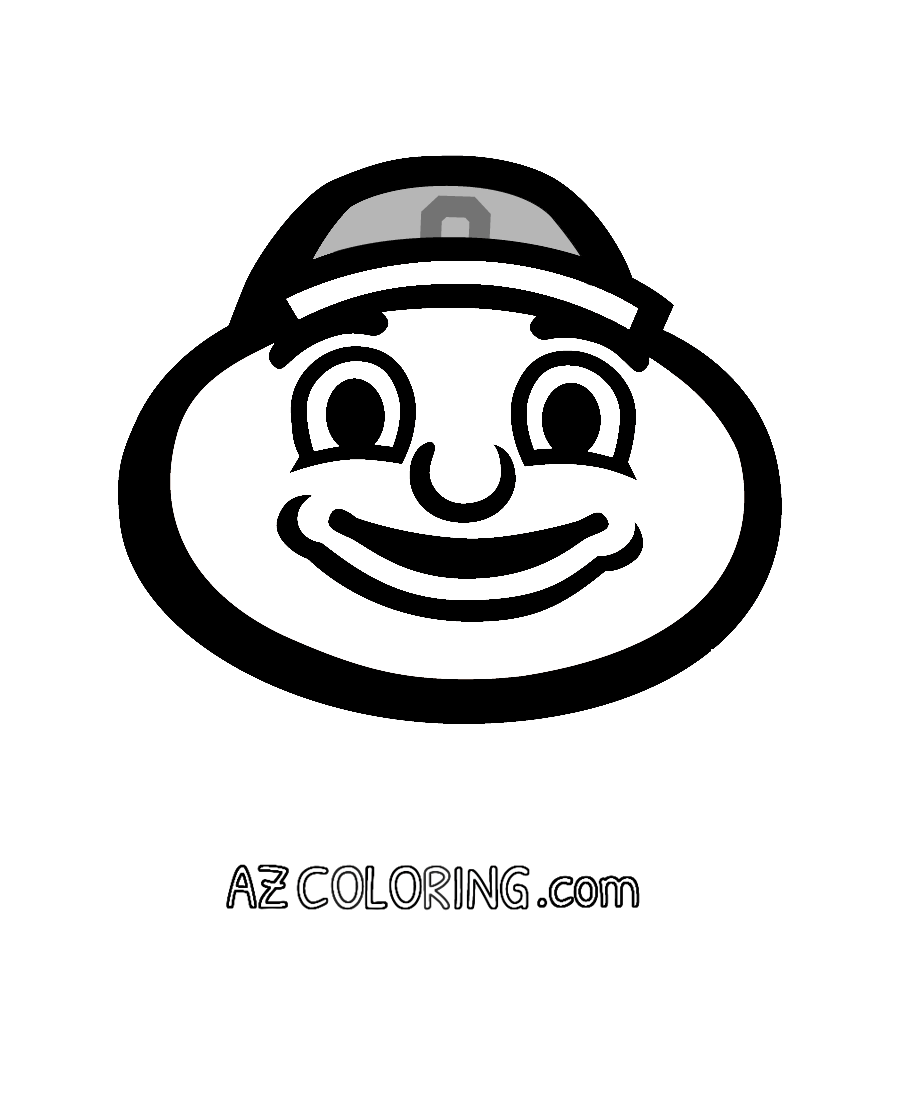 ohio state coloring page