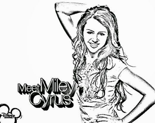 Miley Cyrus To Print | Free Coloring Pages on Masivy World