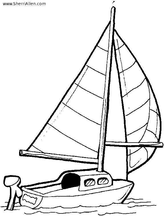 Free Transportation Coloring Pages from SherriAllen.com
