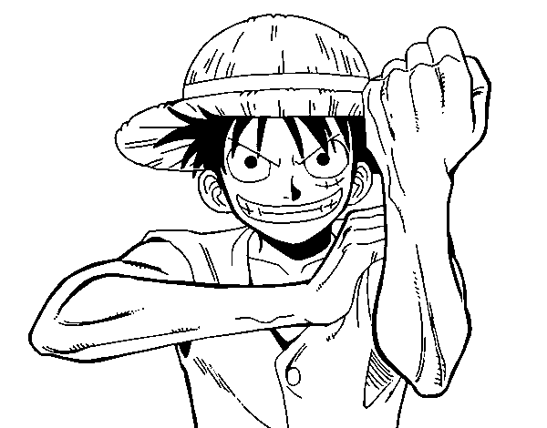 Monkey D. Luffy coloring page ...