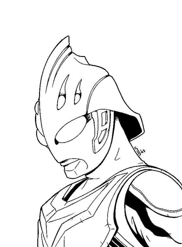 Ultraman gaia coloring pages