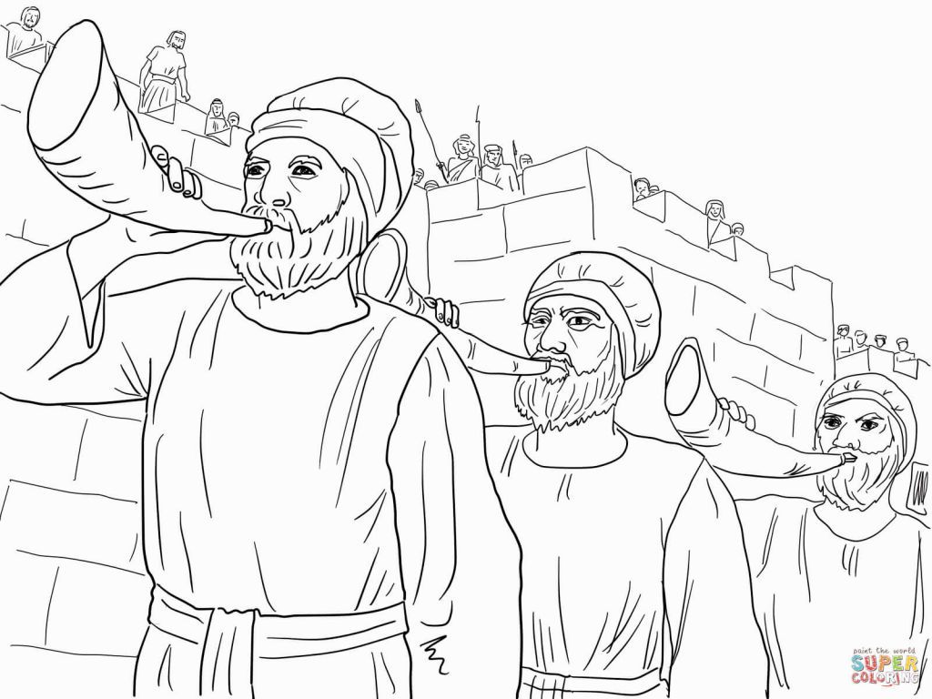Coloring Pages Battle Of Jericho - Coloring Home