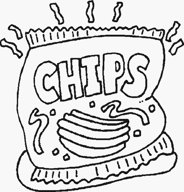 Unhealthy Food Coloring Pages - Get Coloring Pages