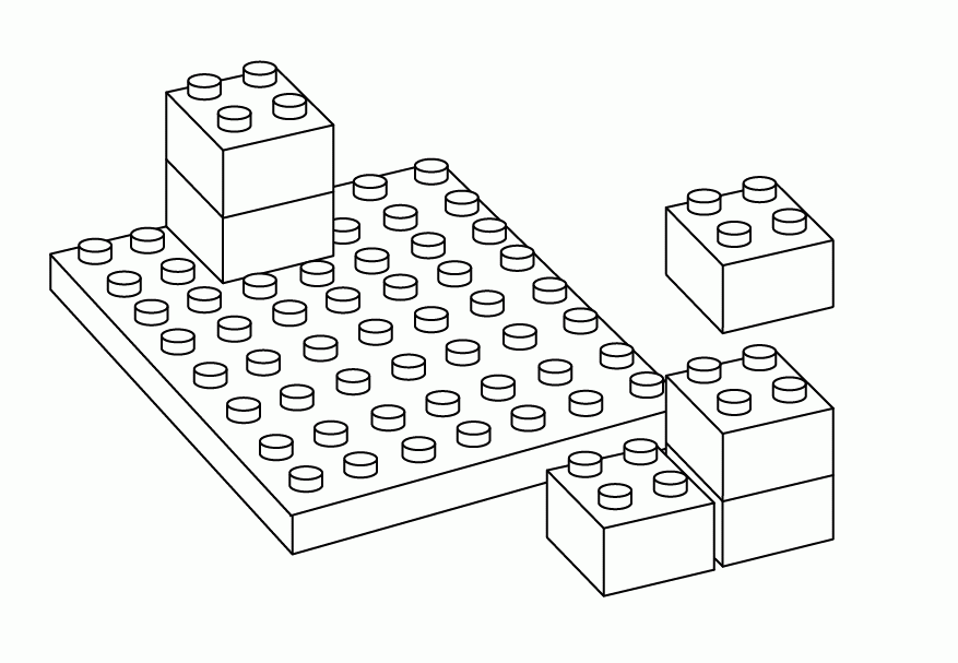 Lego Pieces Coloring Pages Coloring Home