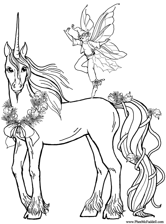 Unicorn coloring pages to download and print for free