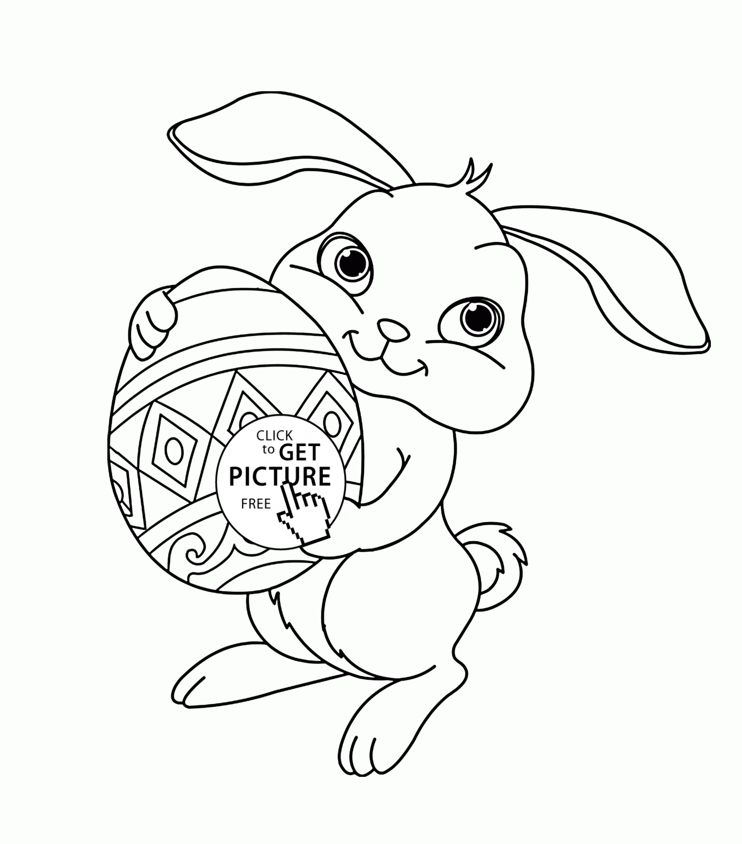 Cute Bunny Coloring Pages To Print - Coloring Home