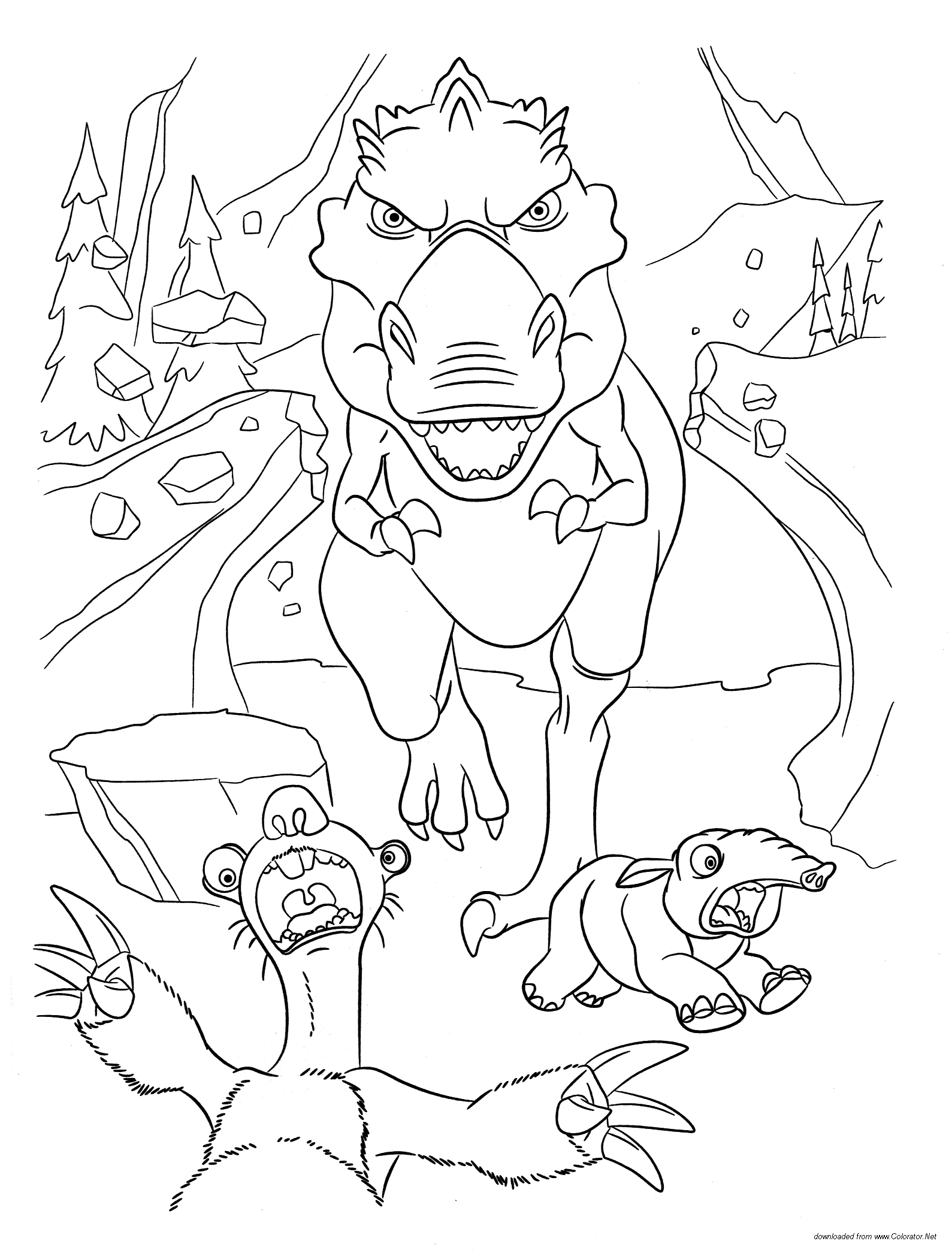 Coloring Pages Ice Age 3 - Coloring Home